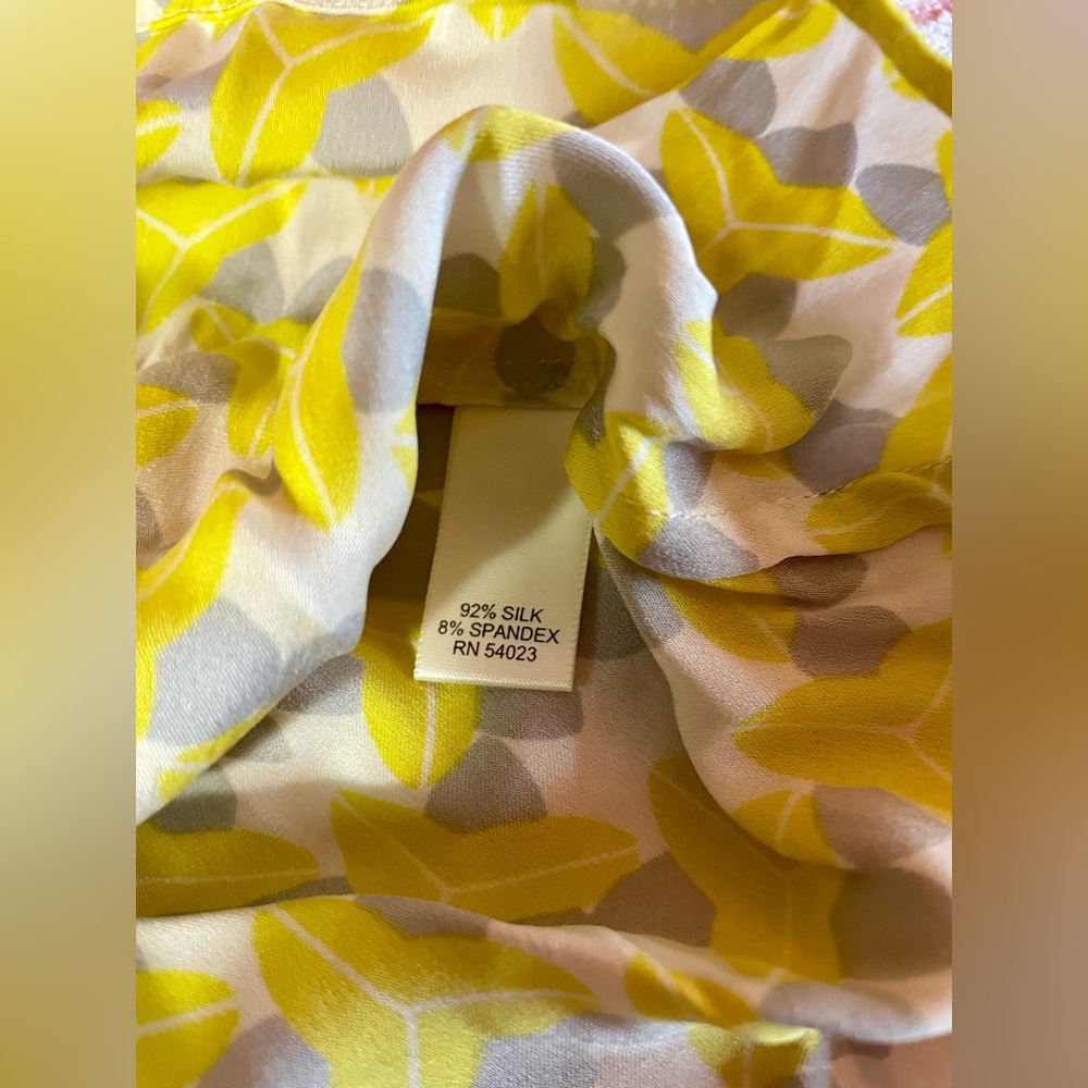 🍌 Banana Republic Milly Collection Silk Sleeveless Tank Top XS 🍌 - Picture 4 of 7